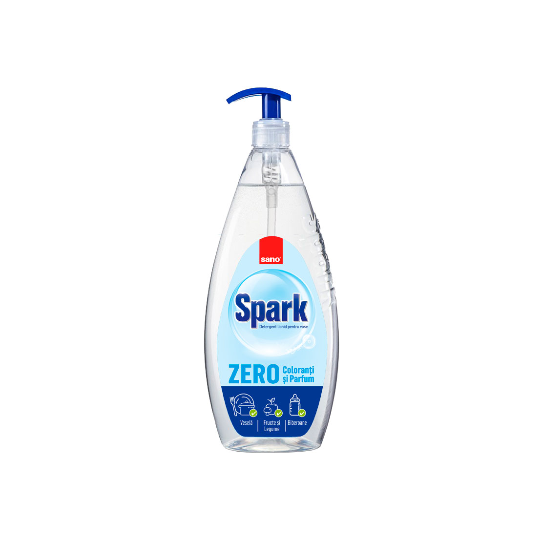 SANO SPARK ZERO 700 ML PUMP Detergent vase zero parfumanti si coloranti